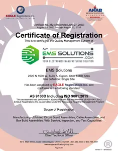 3821 Certificate AS 9100 RE