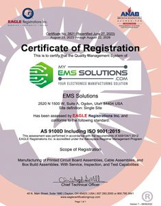 3821 Certificate AS 9100 RE