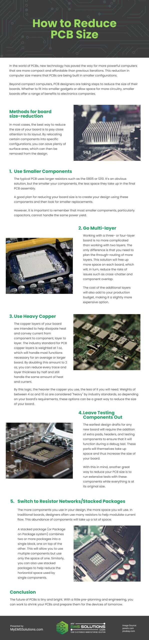 How to Reduce PCB Size Infographic