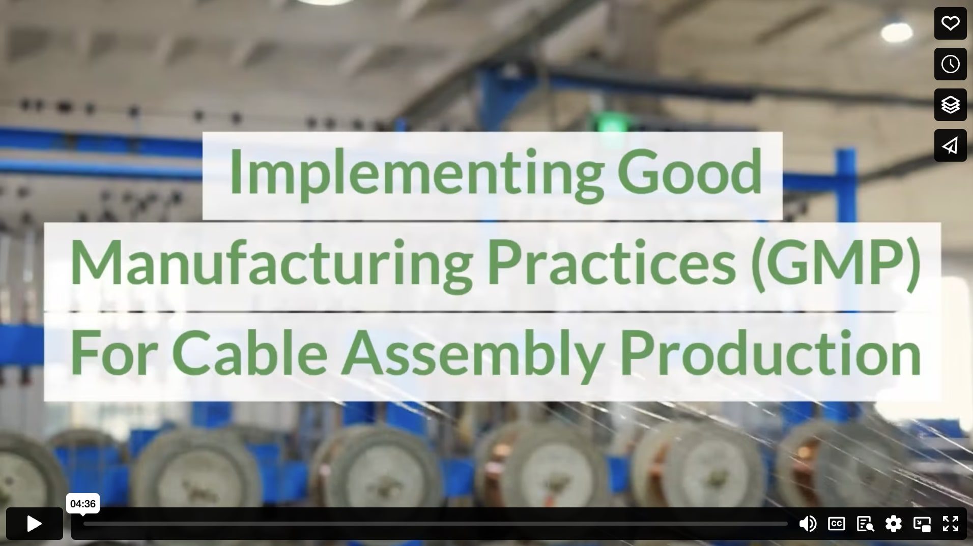 Good Manufacturing Practices For Cable Assembly Production