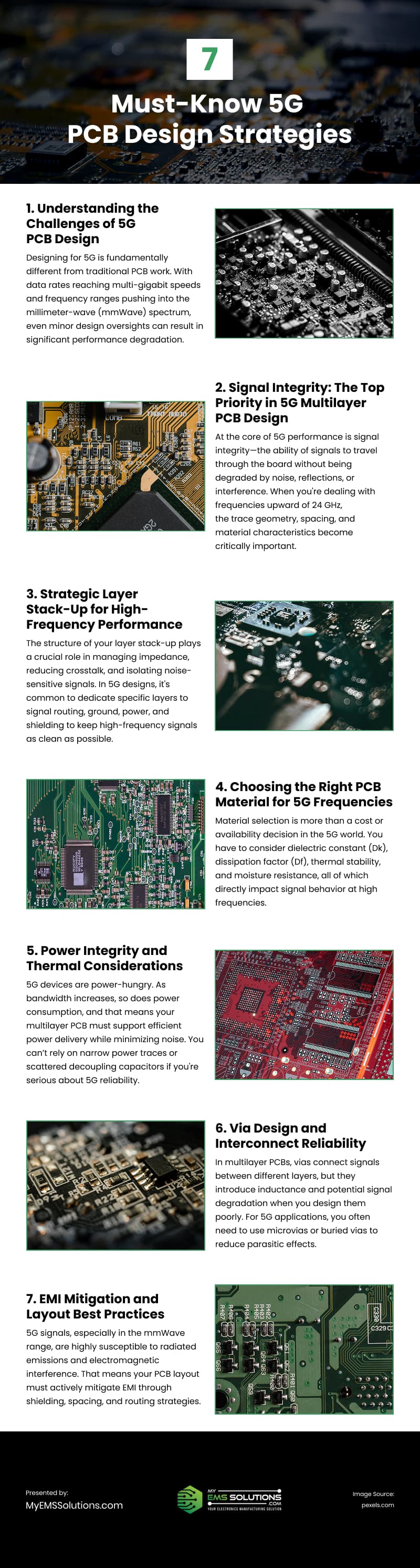 7 Must-Know 5G PCB Design Strategies Infographic 7 Must-Know 5G PCB Design Strategies Infographic