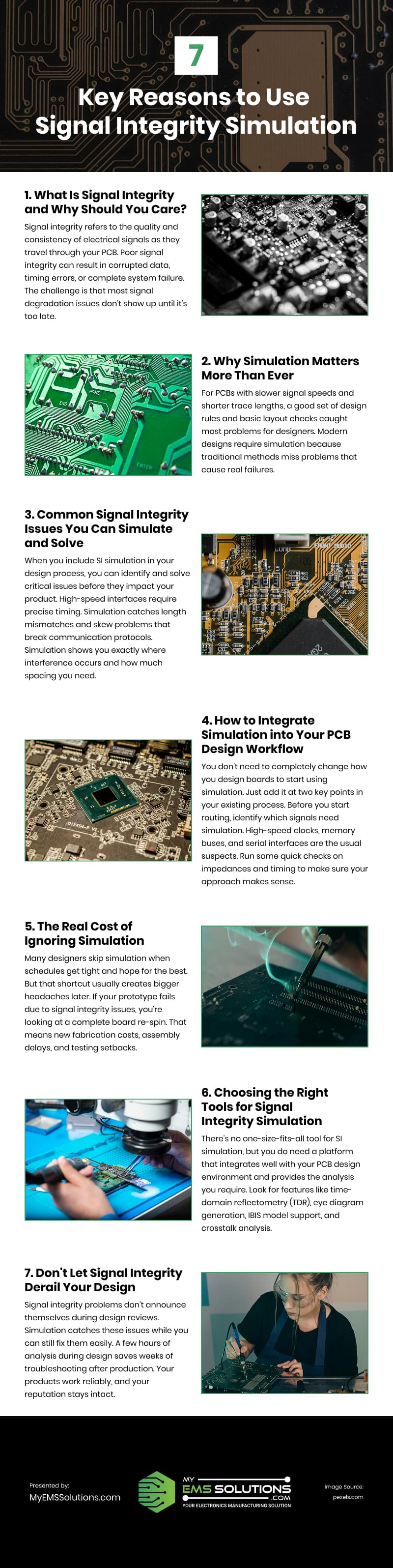 7 Key Reasons to Use Signal Integrity Simulation Infographic